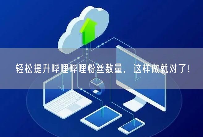 “轻松提升哔哩哔哩粉丝数量，这样做就对了！