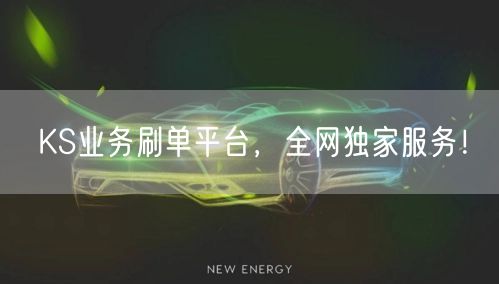 “KS业务刷单平台，全网独家服务！