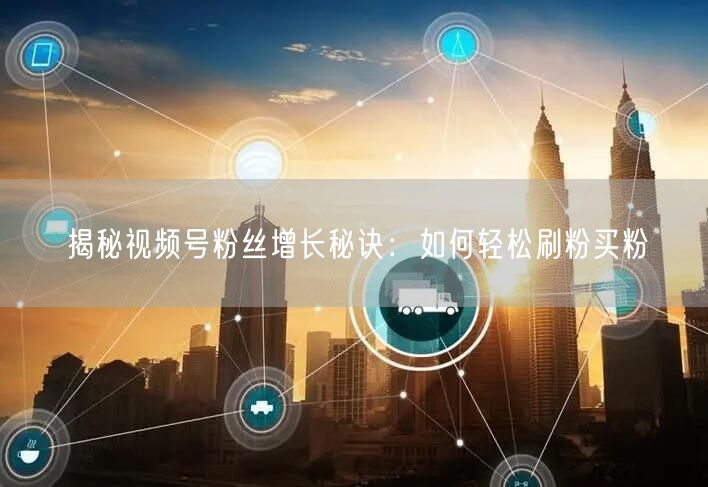 “揭秘视频号粉丝增长秘诀：如何轻松刷粉买粉