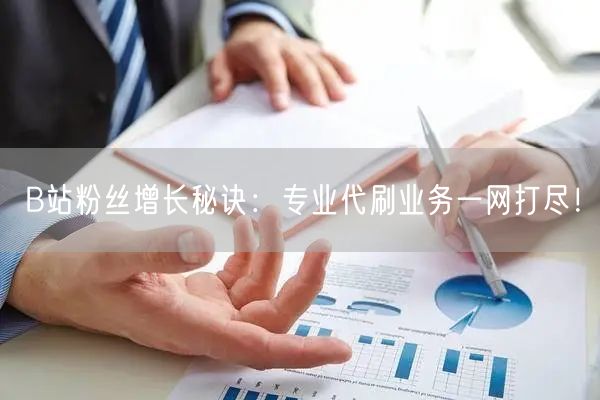 “B站粉丝增长秘诀：专业代刷业务一网打尽！