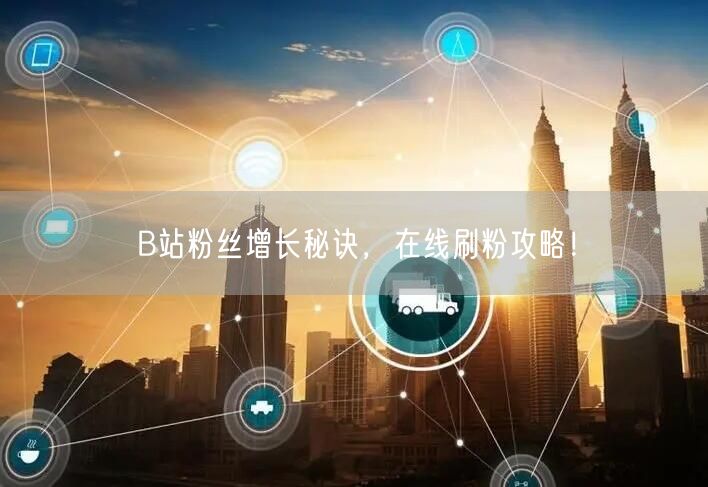 “B站粉丝增长秘诀，在线刷粉攻略！