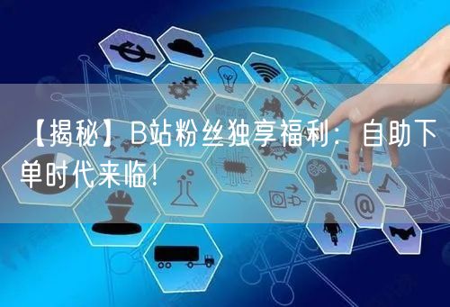 【揭秘】B站粉丝独享福利:自助下单时代来