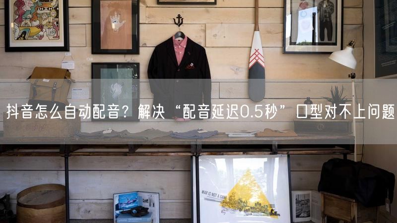抖音怎么自动配音？解决“配音延迟0.5秒”口型对不上问题